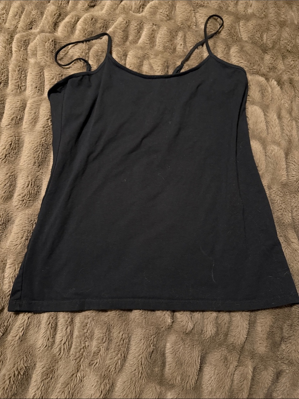 Black Women's Spaghetti Strap Tank Top XL
